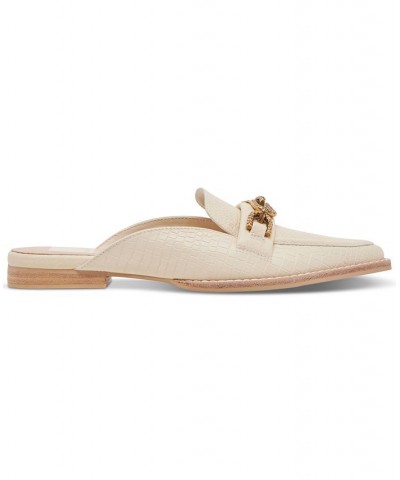 Women's Sidon Mule Loafer Flats White $44.80 Shoes