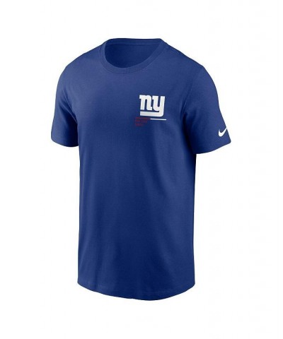 Men's Royal New York Giants Team Incline T-shirt $22.50 T-Shirts