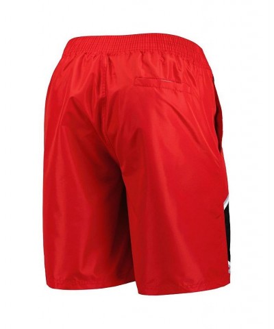 Men's Red Carolina Hurricanes Sea Wind Swim Trunks $32.85 Swimsuits