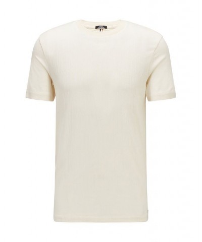 BOSS Men's Silk and Cotton T-shirt White $50.88 T-Shirts