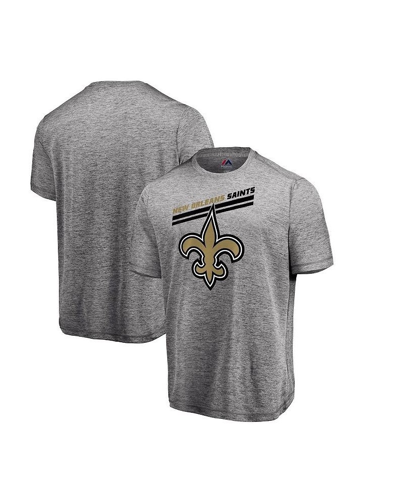 Men's Heather Gray New Orleans Saints Showtime Pro Grade Cool Base T-shirt $19.78 T-Shirts