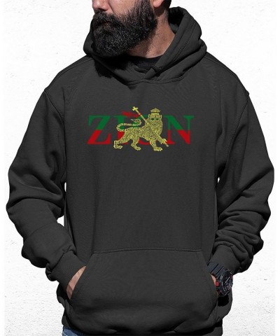 Men's Zion - One Love Word Art Hooded Sweatshirt Gray $28.20 Sweatshirt