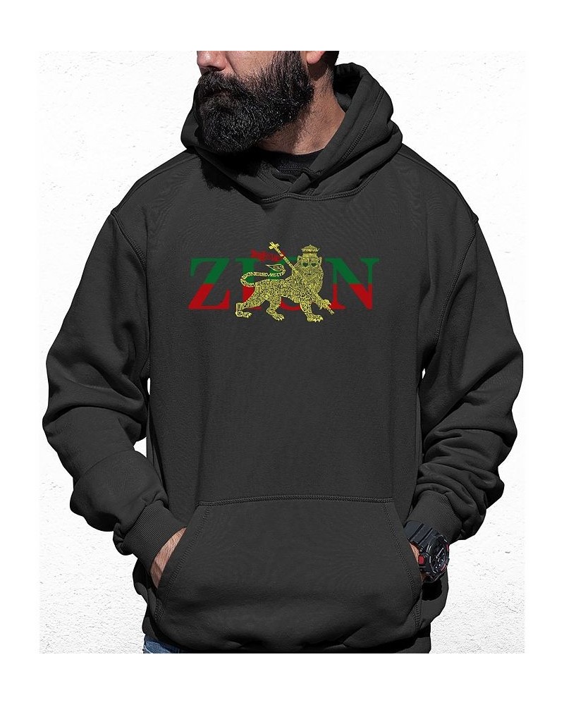 Men's Zion - One Love Word Art Hooded Sweatshirt Gray $28.20 Sweatshirt