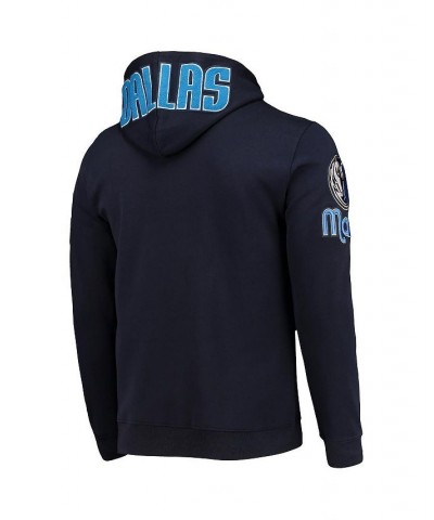 Men's Navy Dallas Mavericks Chenille Team Pullover Hoodie $45.08 Sweatshirt