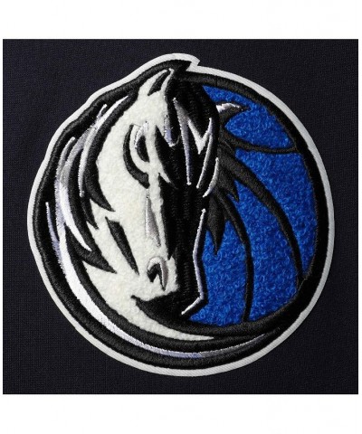 Men's Navy Dallas Mavericks Chenille Team Pullover Hoodie $45.08 Sweatshirt