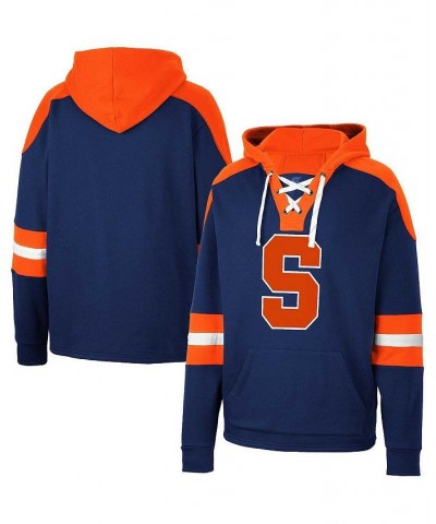 Men's Navy Syracuse Orange Lace-Up 4.0 Pullover Hoodie $35.25 Sweatshirt