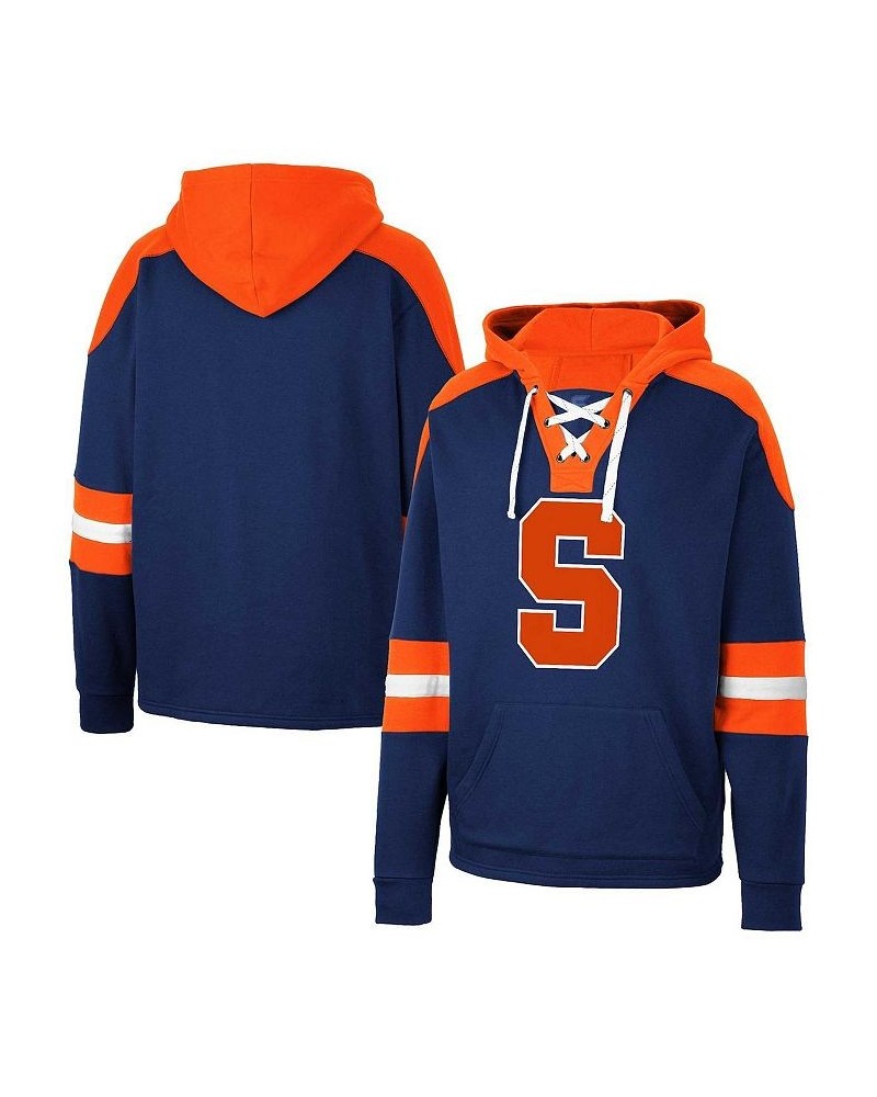 Men's Navy Syracuse Orange Lace-Up 4.0 Pullover Hoodie $35.25 Sweatshirt