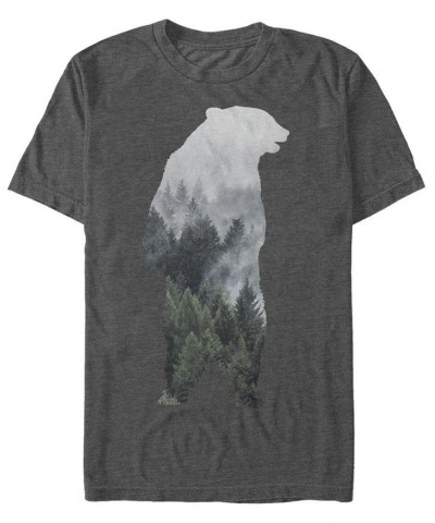 Men's Bear Mountain Short Sleeve Crew T-shirt Gray $19.94 T-Shirts