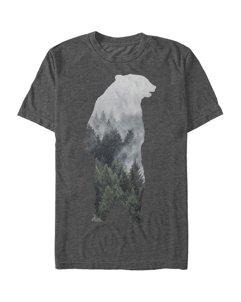 Men's Bear Mountain Short Sleeve Crew T-shirt Gray $19.94 T-Shirts