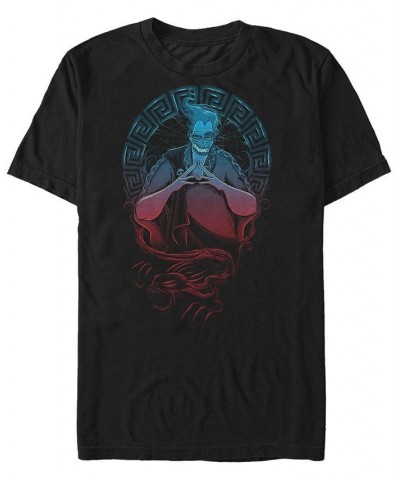 Disney Men's Hercules Gradient Hades Portrait, Short Sleeve T-Shirt Black $20.99 T-Shirts