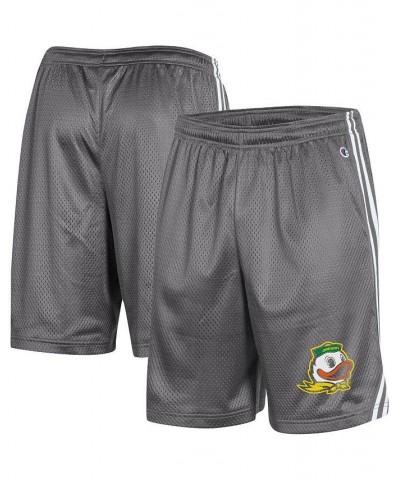 Men's Gray Oregon Ducks Team Lacrosse Shorts $22.00 Shorts