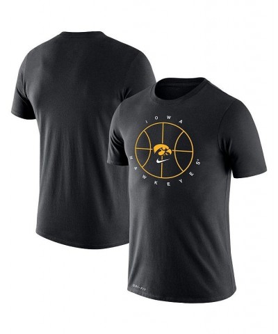 Men's Black Iowa Hawkeyes Basketball Icon Legend Performance T-shirt $25.99 T-Shirts