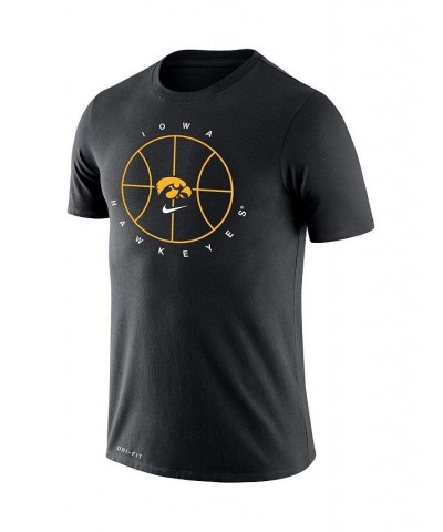 Men's Black Iowa Hawkeyes Basketball Icon Legend Performance T-shirt $25.99 T-Shirts