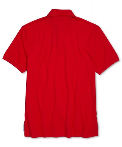 Men's Classic-Fit Ivy Polo Shirt with Magnetic Closure Red $24.60 Polo Shirts