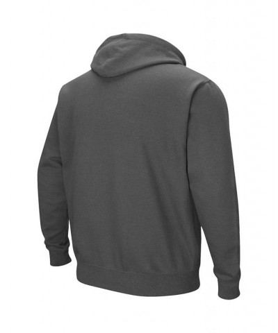 Men's Charcoal Southern Illinois Salukis Arch and Logo Pullover Hoodie $21.50 Sweatshirt