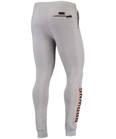 Men's Gray Cleveland Browns Logo Jogger Pants $34.10 Pants