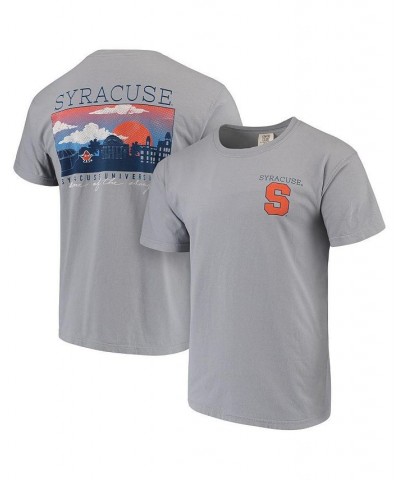 Men's Gray Syracuse Orange Comfort Colors Campus Scenery T-shirt $23.09 T-Shirts