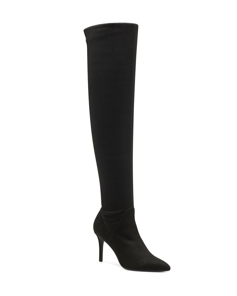 Women's Abrine Over-The-Knee Boots Black $27.69 Shoes