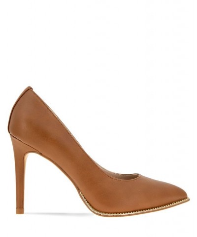 Women's Harlia Pointy Toe Pump Cognac $44.03 Shoes