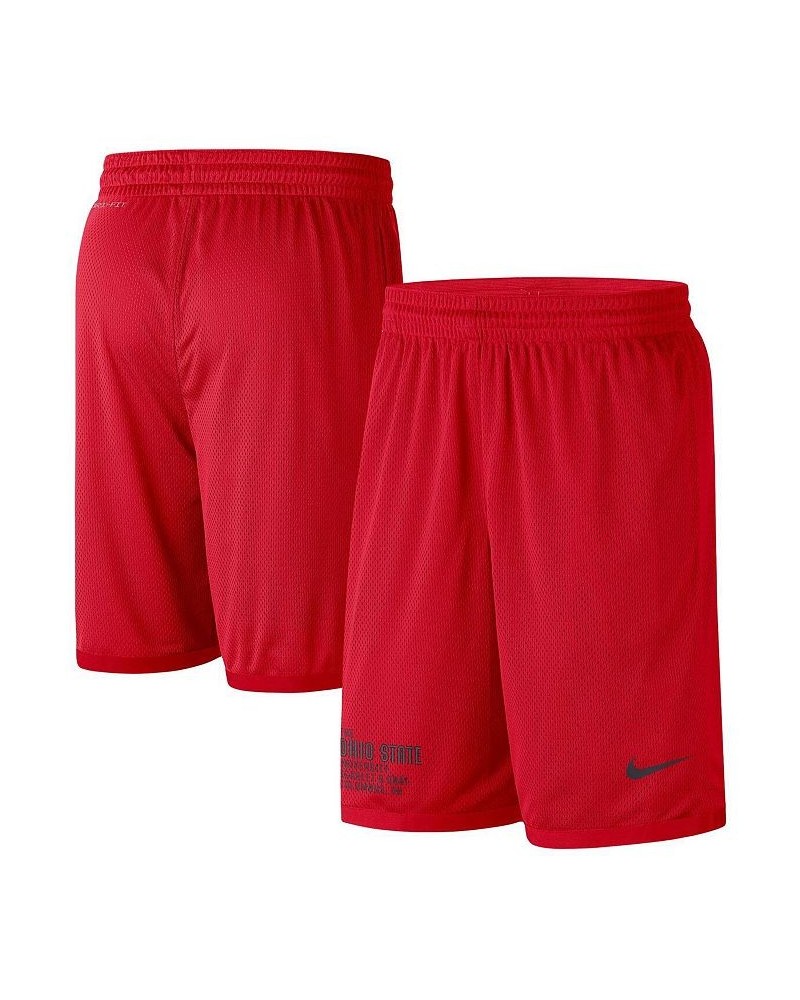 Men's Scarlet Ohio State Buckeyes Performance Mesh Shorts $34.21 Shorts