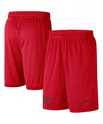 Men's Scarlet Ohio State Buckeyes Performance Mesh Shorts $34.21 Shorts