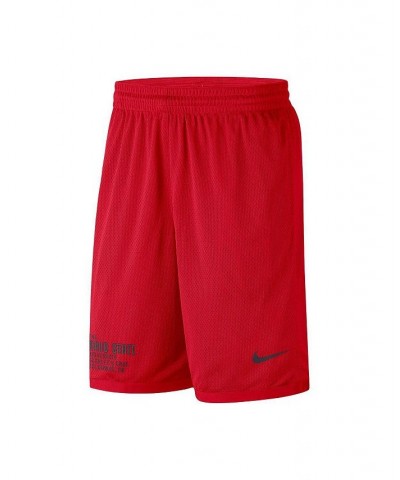 Men's Scarlet Ohio State Buckeyes Performance Mesh Shorts $34.21 Shorts