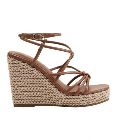 Women's Zarah Wedge Dress Sandals PD05 $47.52 Shoes