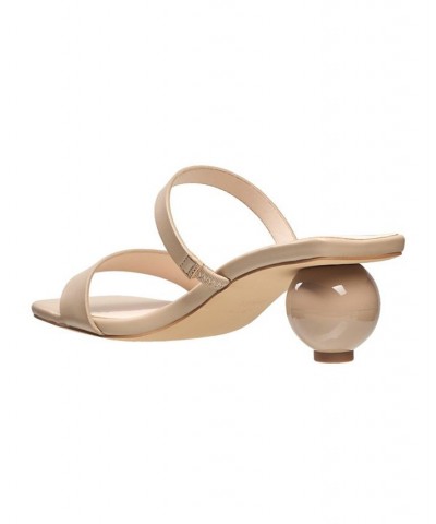 Women's Ball-Heeled Slip On Dress Sandals Nude $47.52 Shoes