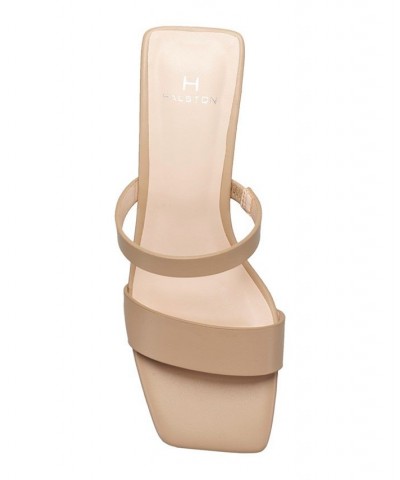 Women's Ball-Heeled Slip On Dress Sandals Nude $47.52 Shoes