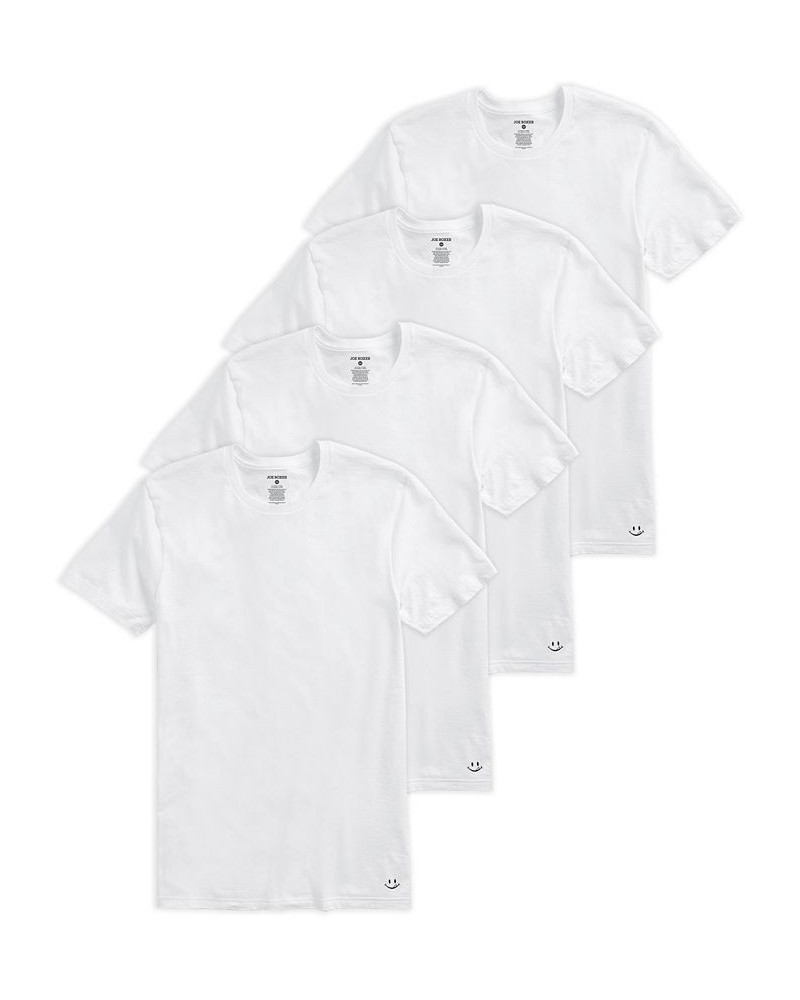 Men's Crew Neck T-shirt, Pack of 4 $30.98 Undershirt