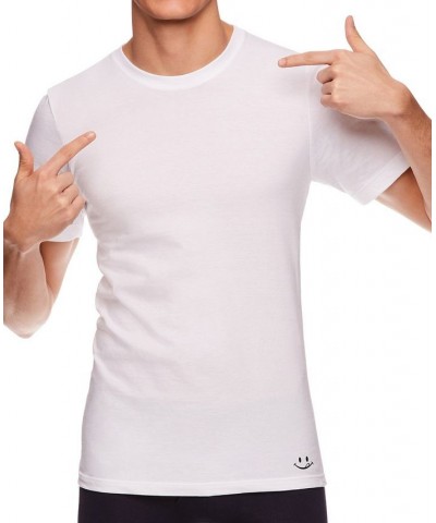 Men's Crew Neck T-shirt, Pack of 4 $30.98 Undershirt