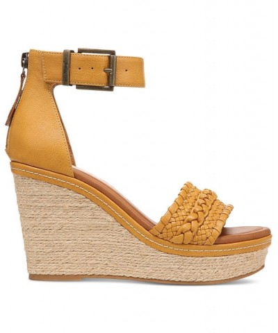 Women's Sabeen Ankle-Strap Espadrille Wedge Sandals PD02 $40.33 Shoes