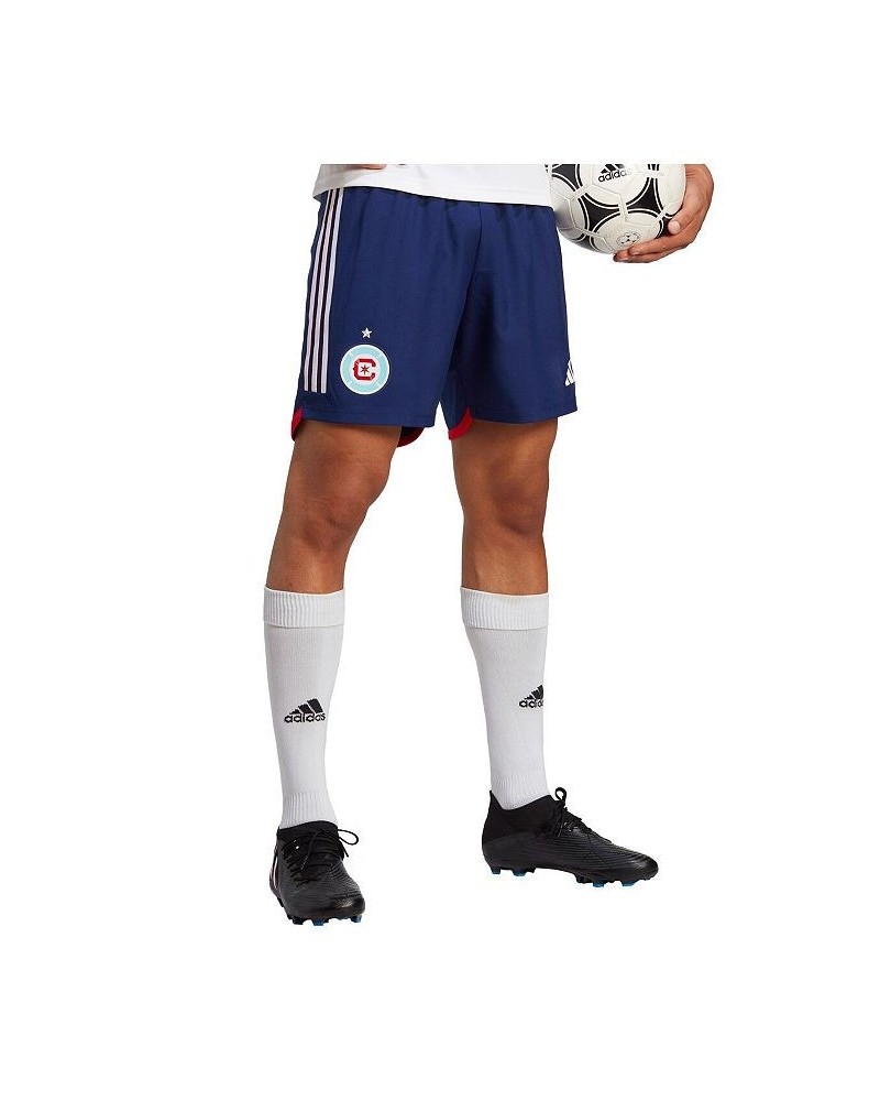 Men's Navy Chicago Fire 2023 Away AEROREADY Authentic Shorts $35.69 Shorts