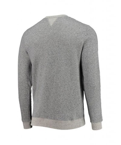 Men's Heathered Gray Miami Heat Marled French Terry Pullover Sweatshirt $35.63 Sweatshirt