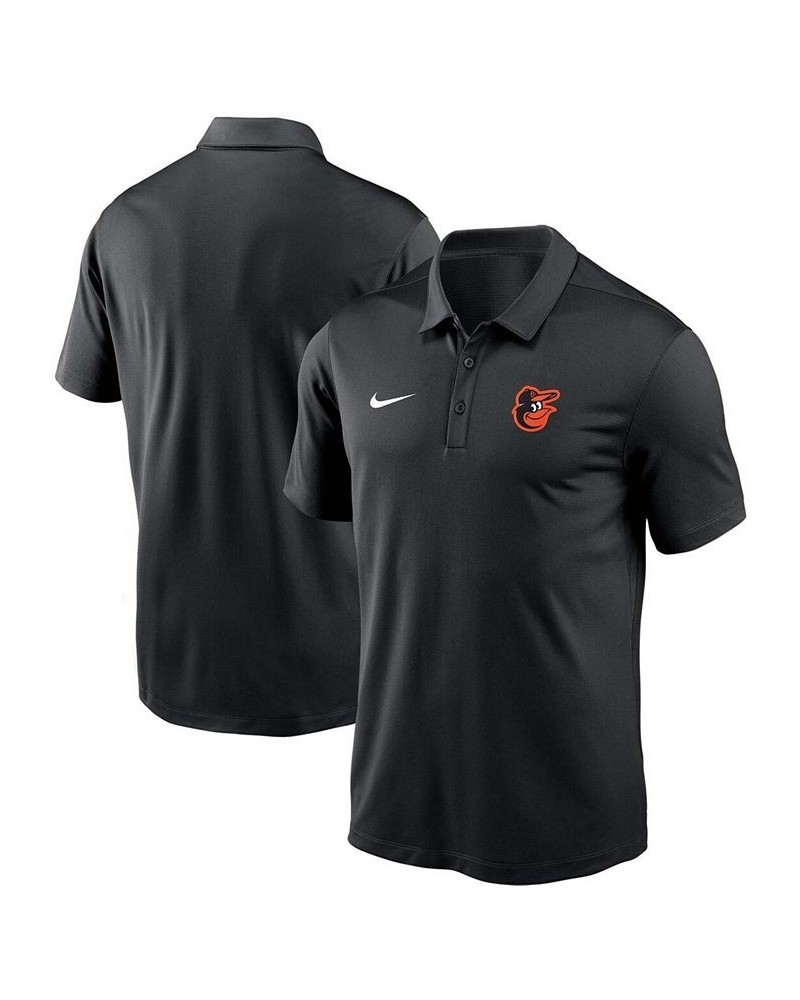 Men's Black Baltimore Orioles Team Logo Franchise Performance Polo $33.14 Polo Shirts