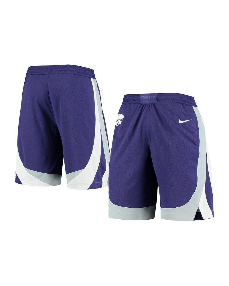 Men's Purple Kansas State Wildcats Team Replica Basketball Shorts $40.49 Shorts