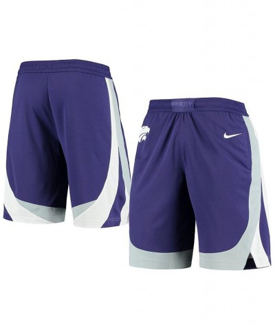 Men's Purple Kansas State Wildcats Team Replica Basketball Shorts $40.49 Shorts