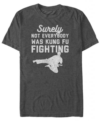 Men's Kung-Fu Short Sleeve Crew T-shirt Gray $14.70 T-Shirts
