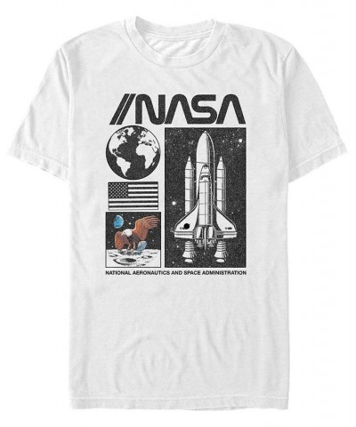 NASA Men's National Aeronautics and Space Administration Short Sleeve T- shirt White $18.89 T-Shirts