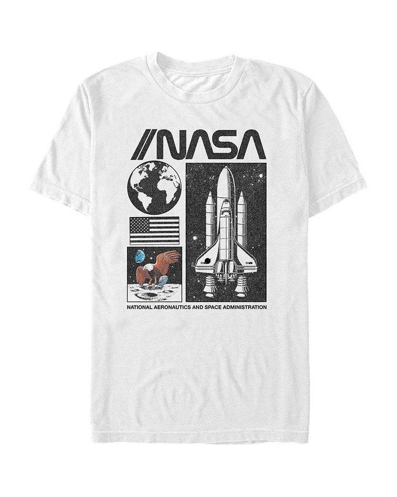 NASA Men's National Aeronautics and Space Administration Short Sleeve T- shirt White $18.89 T-Shirts
