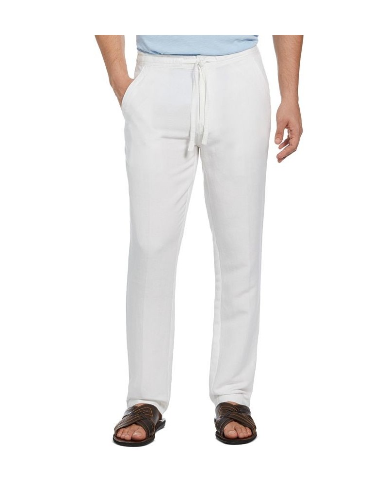 Men's Big & Tall Textured Drawstring Pants Brilliant White $18.48 Pants