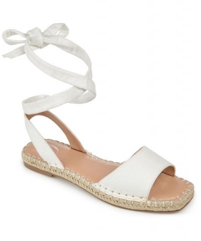 Women's Emelie Espadrille Sandals White $35.20 Shoes