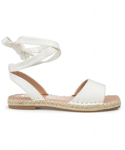 Women's Emelie Espadrille Sandals White $35.20 Shoes