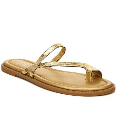 Jeniro Slide Sandals Gold $50.14 Shoes