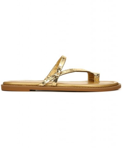 Jeniro Slide Sandals Gold $50.14 Shoes