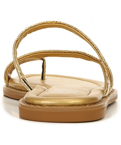 Jeniro Slide Sandals Gold $50.14 Shoes