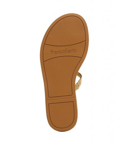 Jeniro Slide Sandals Gold $50.14 Shoes