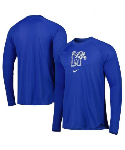 Men's Royal Memphis Tigers Spotlight Raglan Performance Long Sleeve T-shirt $28.70 T-Shirts