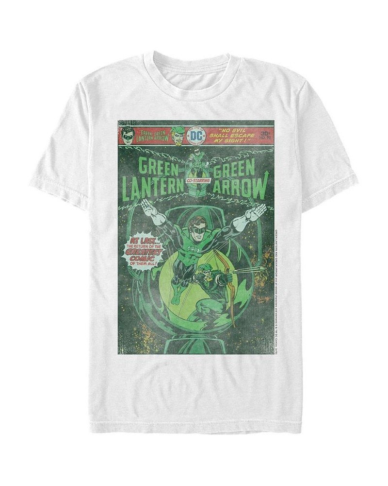 Dc Men's Green Lantern Starring Green Arrow Comic Cover Short Sleeve T-Shirt $14.35 T-Shirts