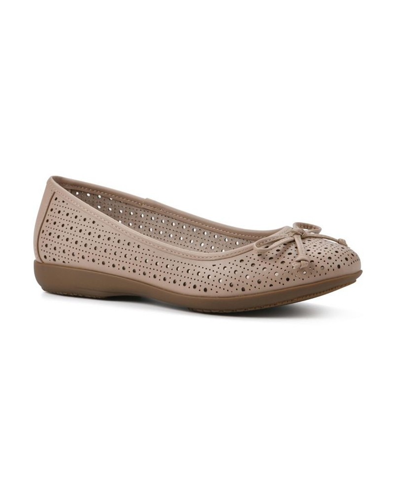 Women's Cheryl Ballet Flats Tan/Beige $35.19 Shoes